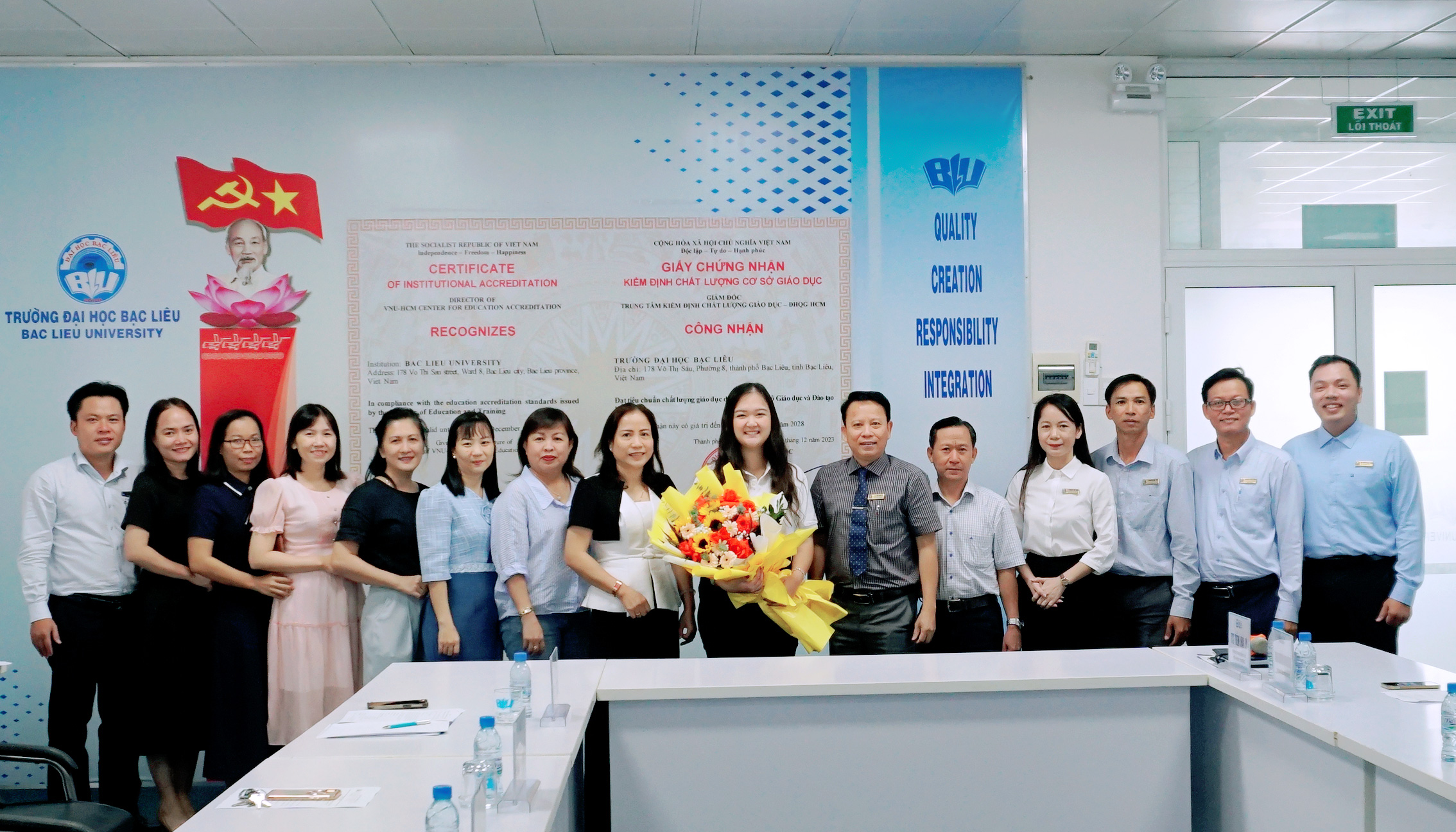 Tổ chức buổi gặp gỡ giữa Ban Giám hiệu, các đơn vị và Trợ giảng tiếng Anh Fulbright